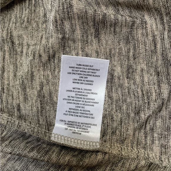 NWT Anthropologie Postmark Mock Neck Metallic Shimmer Sleeveless Top - size XS - Picture 11 of 13